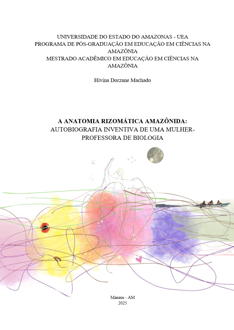 Capa de A anatomia rizomática amazônida: autobiografia inventiva de uma mulher-professora de biologia